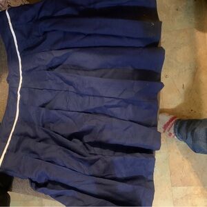 Navy Blue Pleated Skirt forever 21